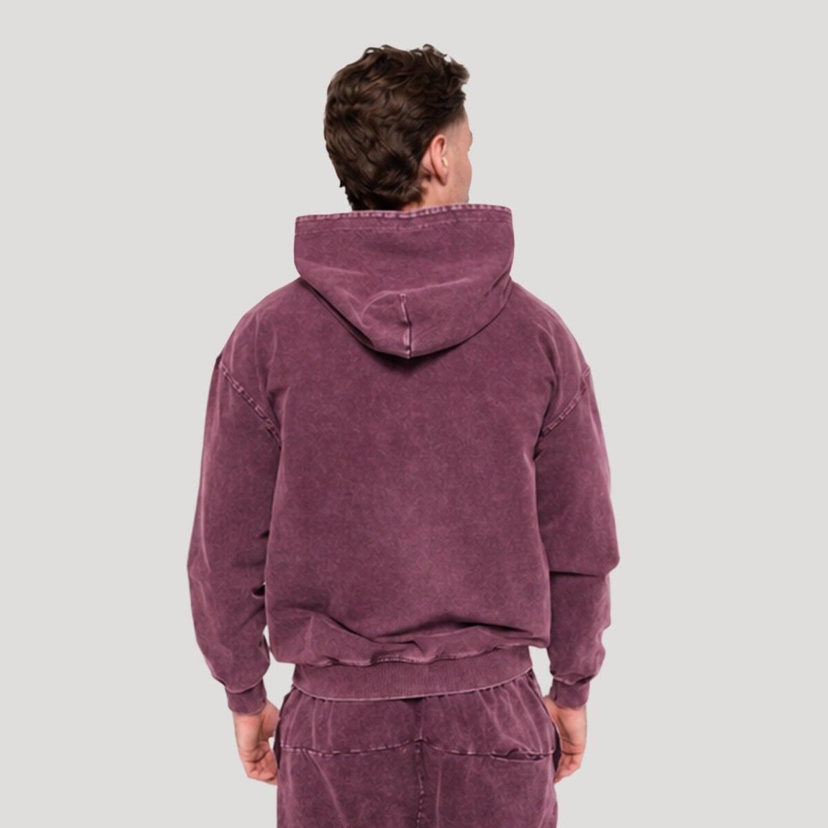 Felpa uomo con cappuccio viola Abyss 4/6