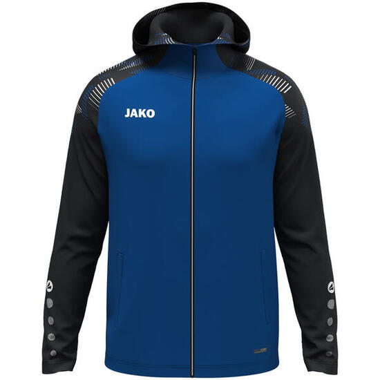 Veste à capuche - multisport - femmes - légère, micro-polaire - royal/noir
