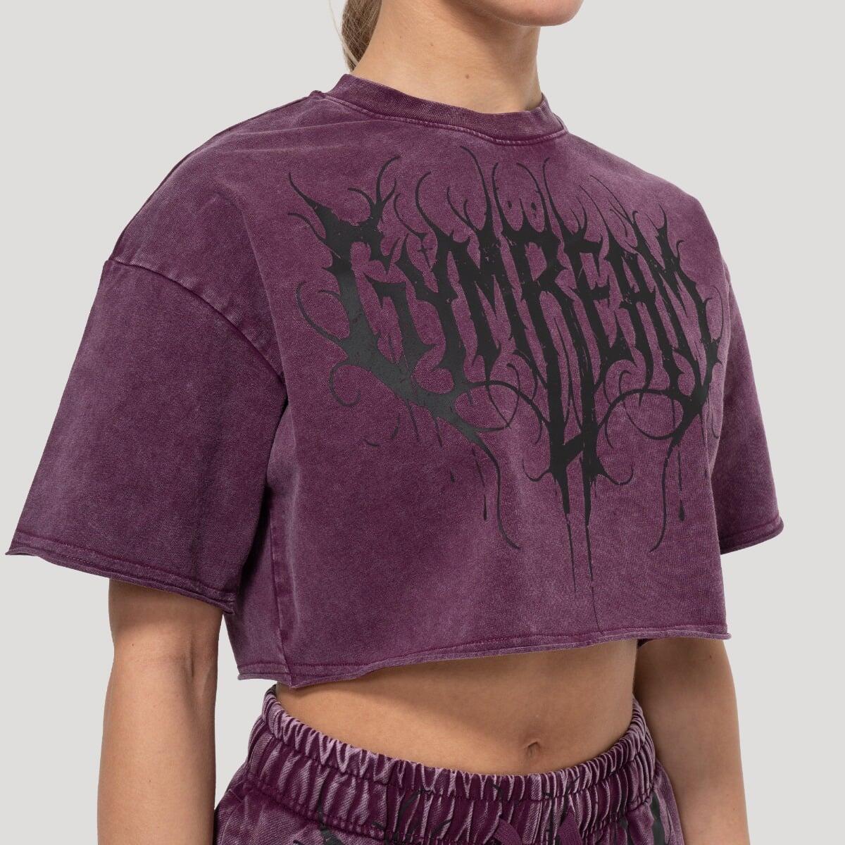 Koszulka damska fitness cropped Raisin Abyss 2/7