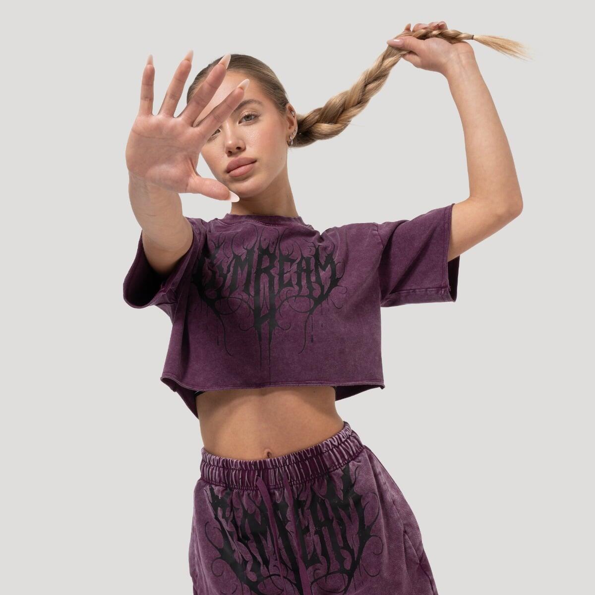 Koszulka damska fitness cropped Raisin Abyss 6/7