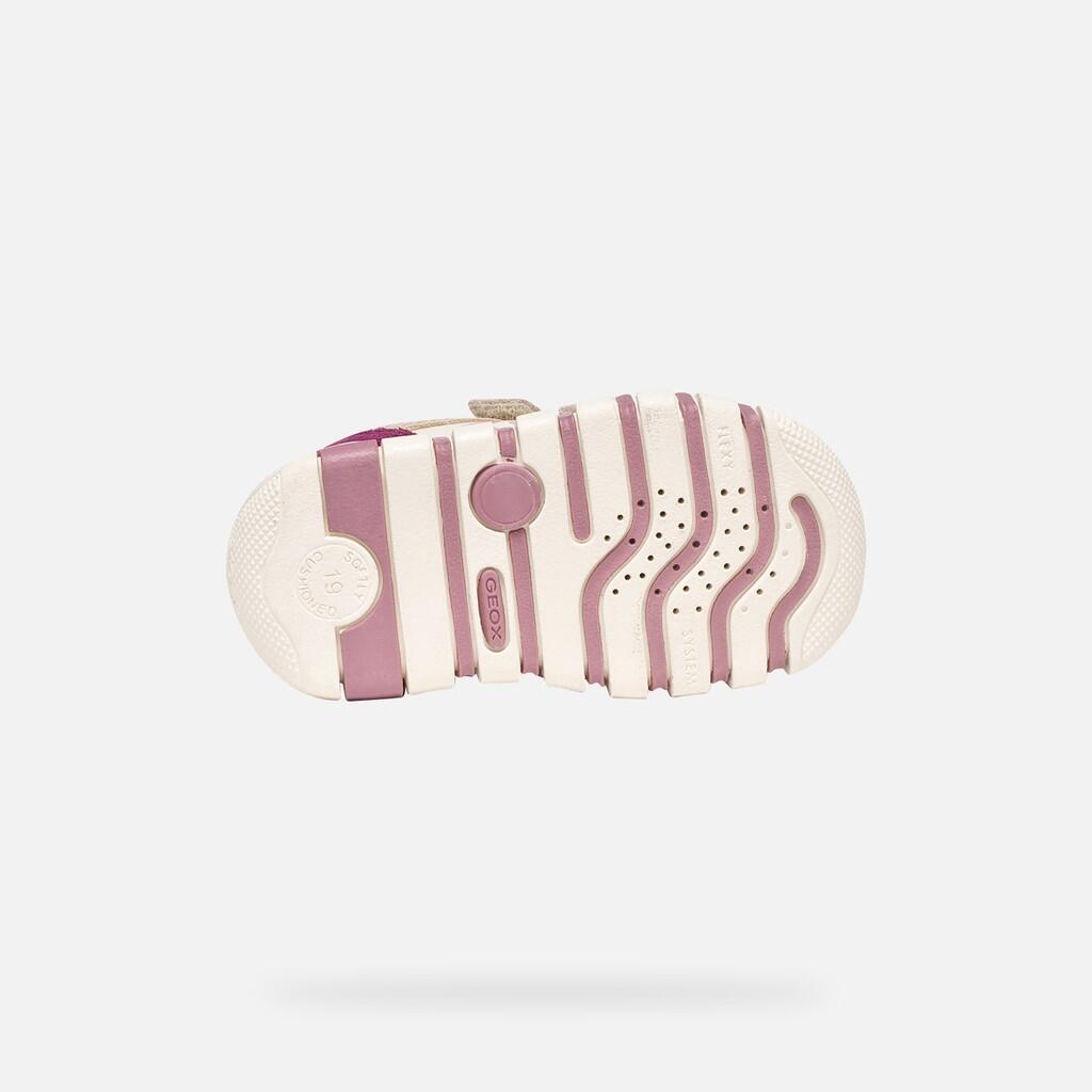 Premiers Pas Bébé Fille IUPIDOO BABY GIRL Beige/Rose Foncé 7/7