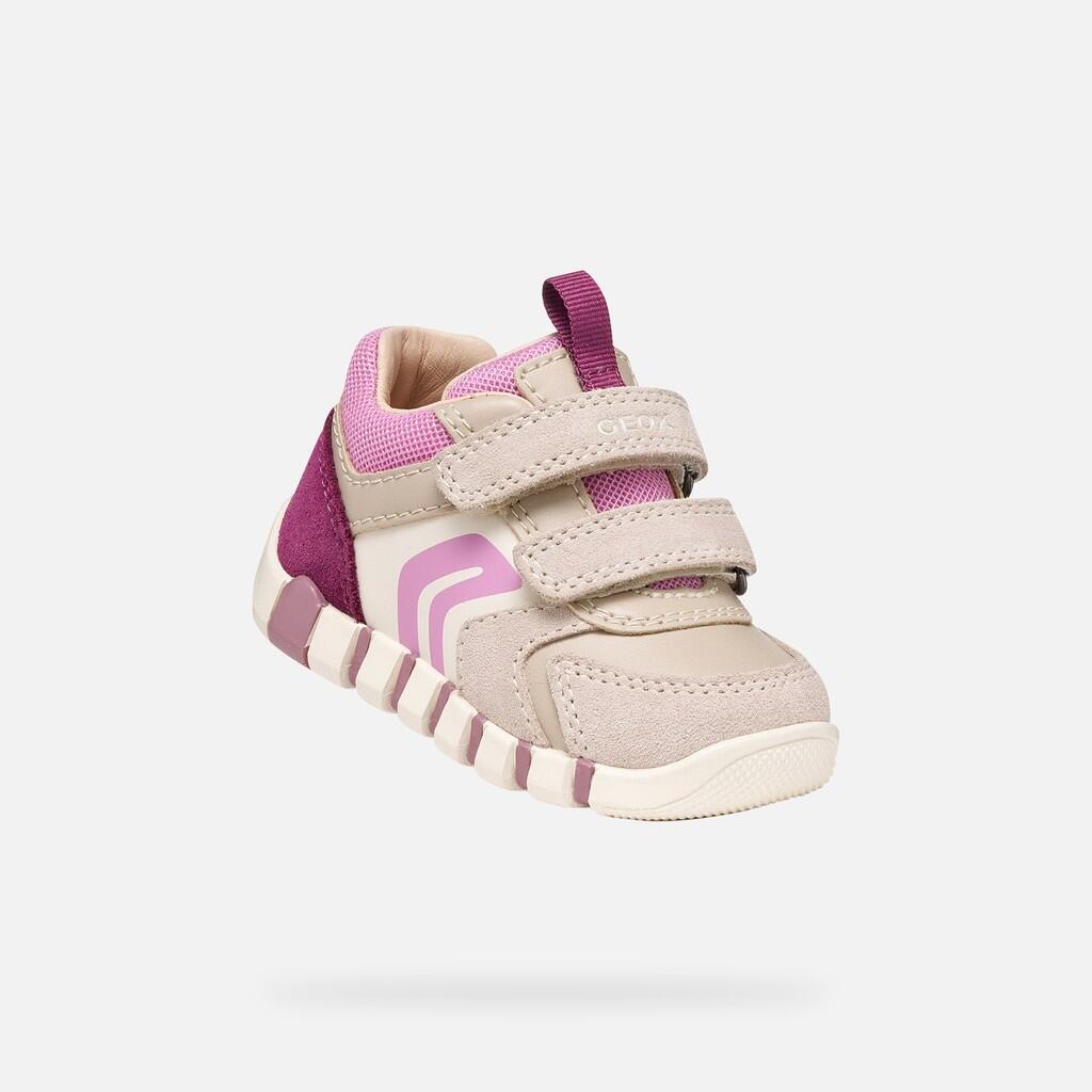 Premiers Pas Bébé Fille IUPIDOO BABY GIRL Beige/Rose Foncé 5/7