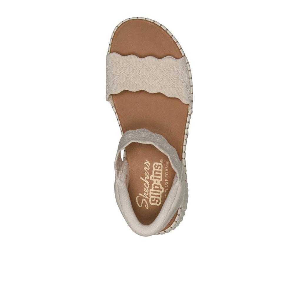Sandalias Sckechers Mujer Slip-ins: Wilshire Blvd - Simply Beloved Blanco 3/4