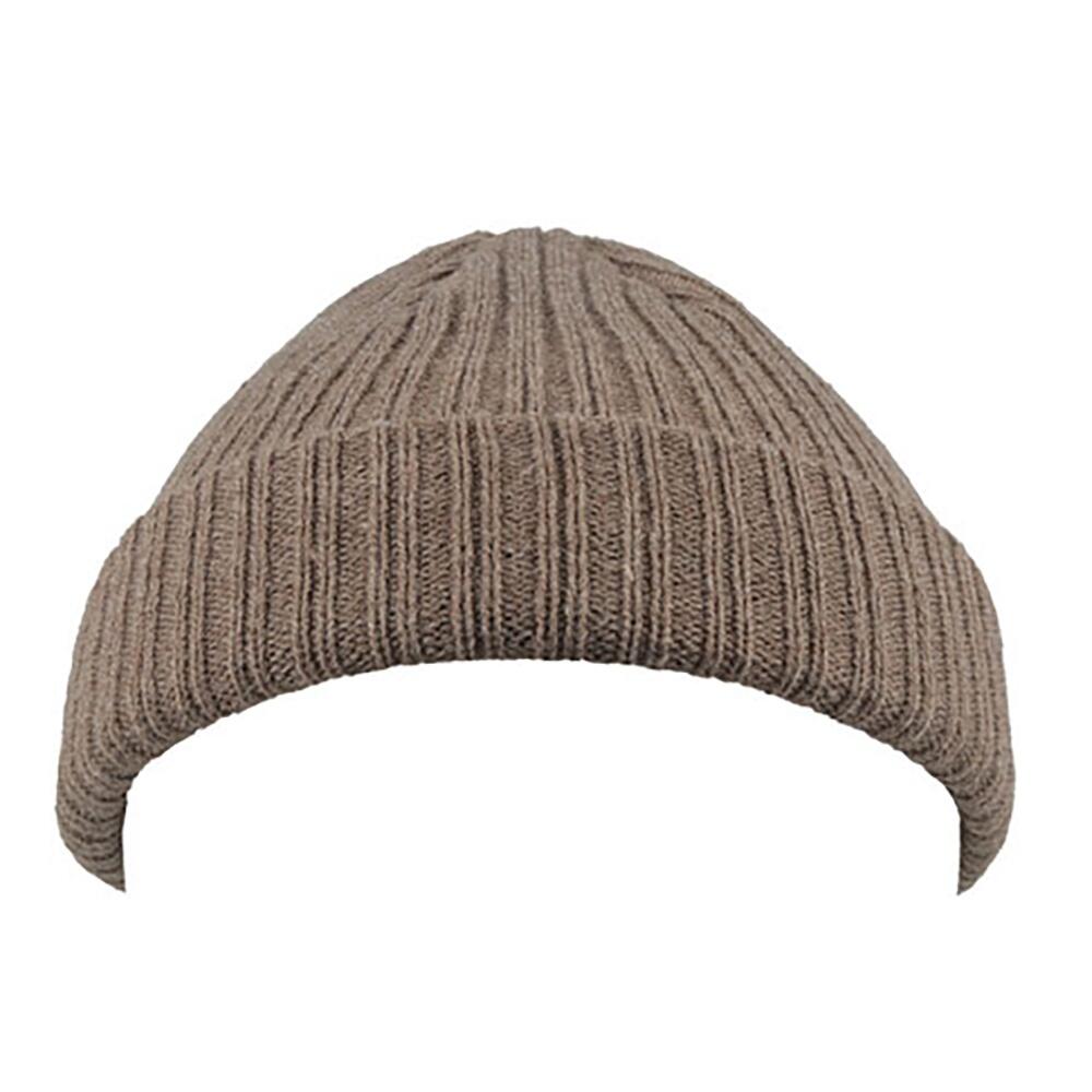 Unisex Docker Short Beanie With Turn Up (Dove Grey Melange) 3/3