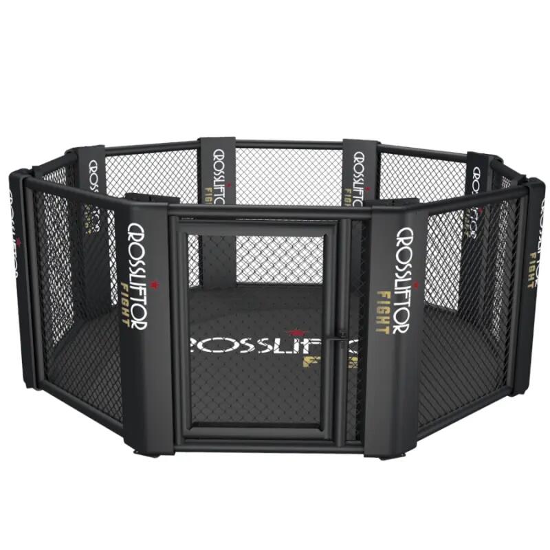 Cage MMA octogonale 4x4 m avec tatamis 32 mm et cover 5/5