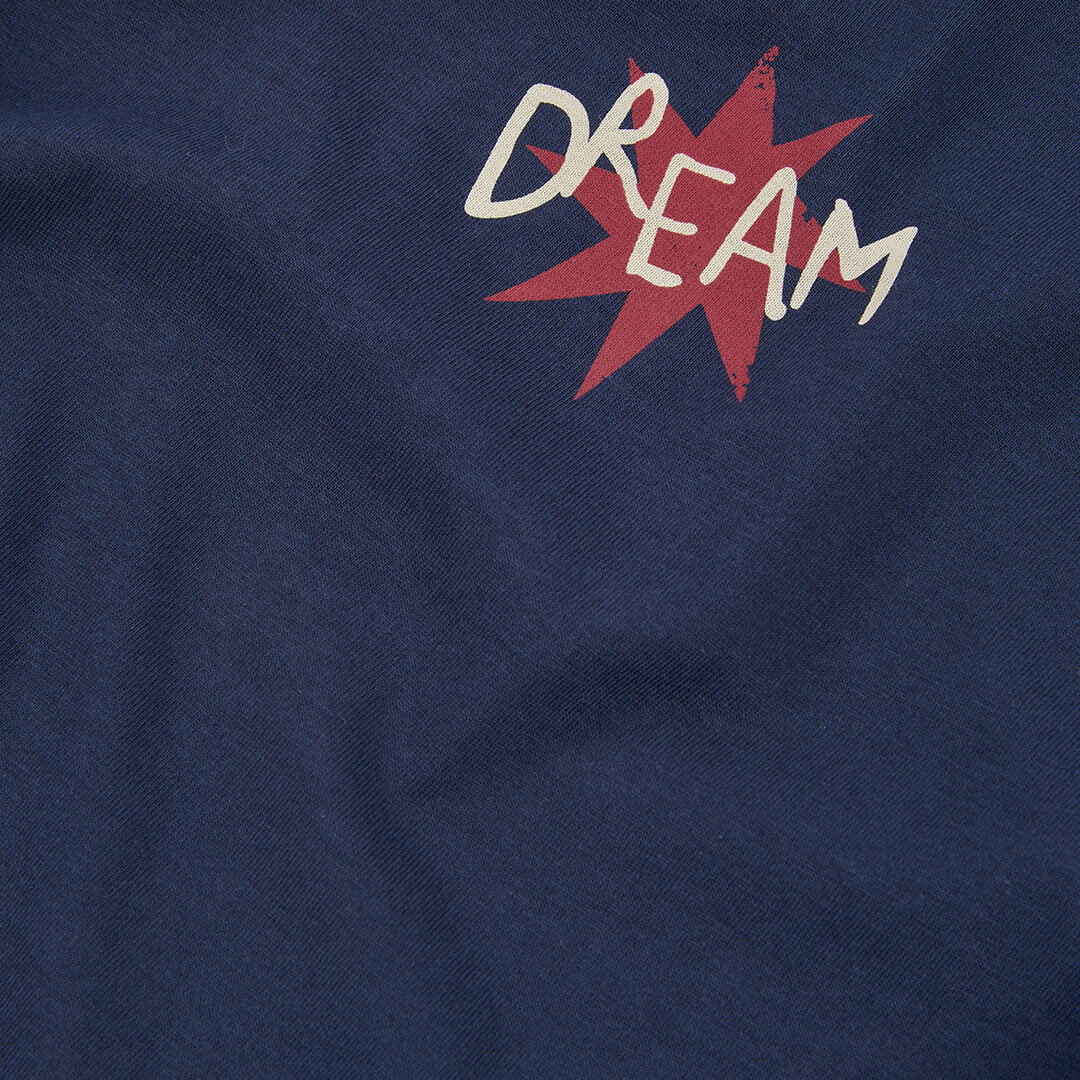 Camiseta punto niño azul marino estampado Dream 3/4