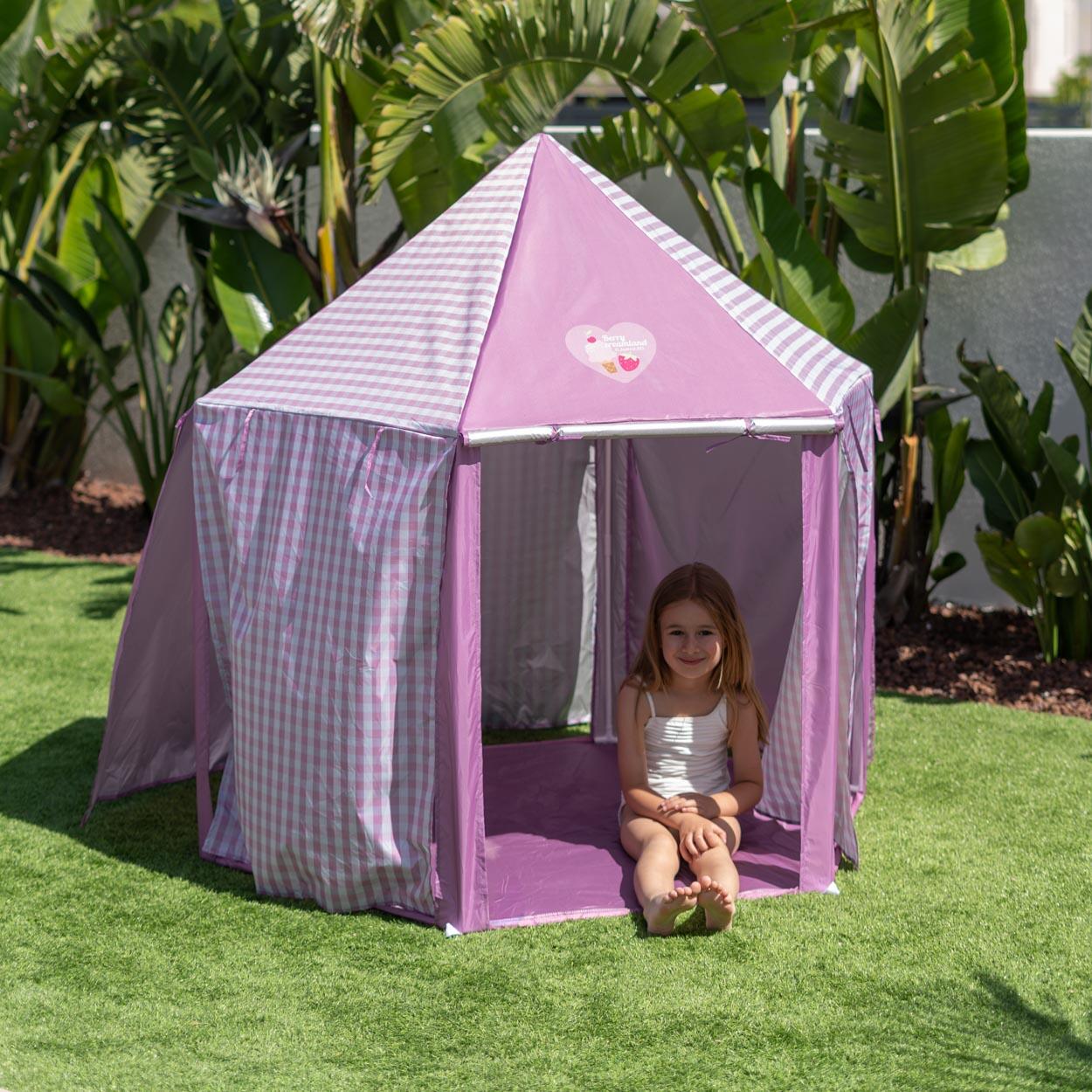 Flamingueo tienda playa infantil con rejilla 2/7