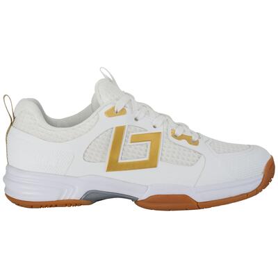 Brabo tribute junior indoor hockeyschoenen white/gold