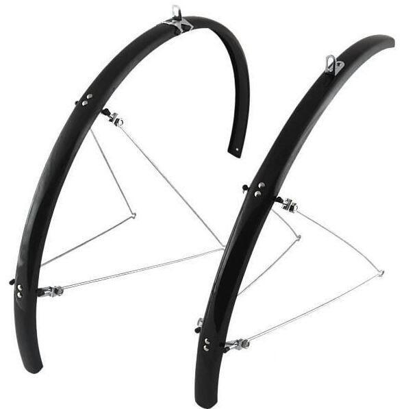 Błotniki rowerowe Orion 28" 58 mm komplet z chlapaczami czarne 3/5
