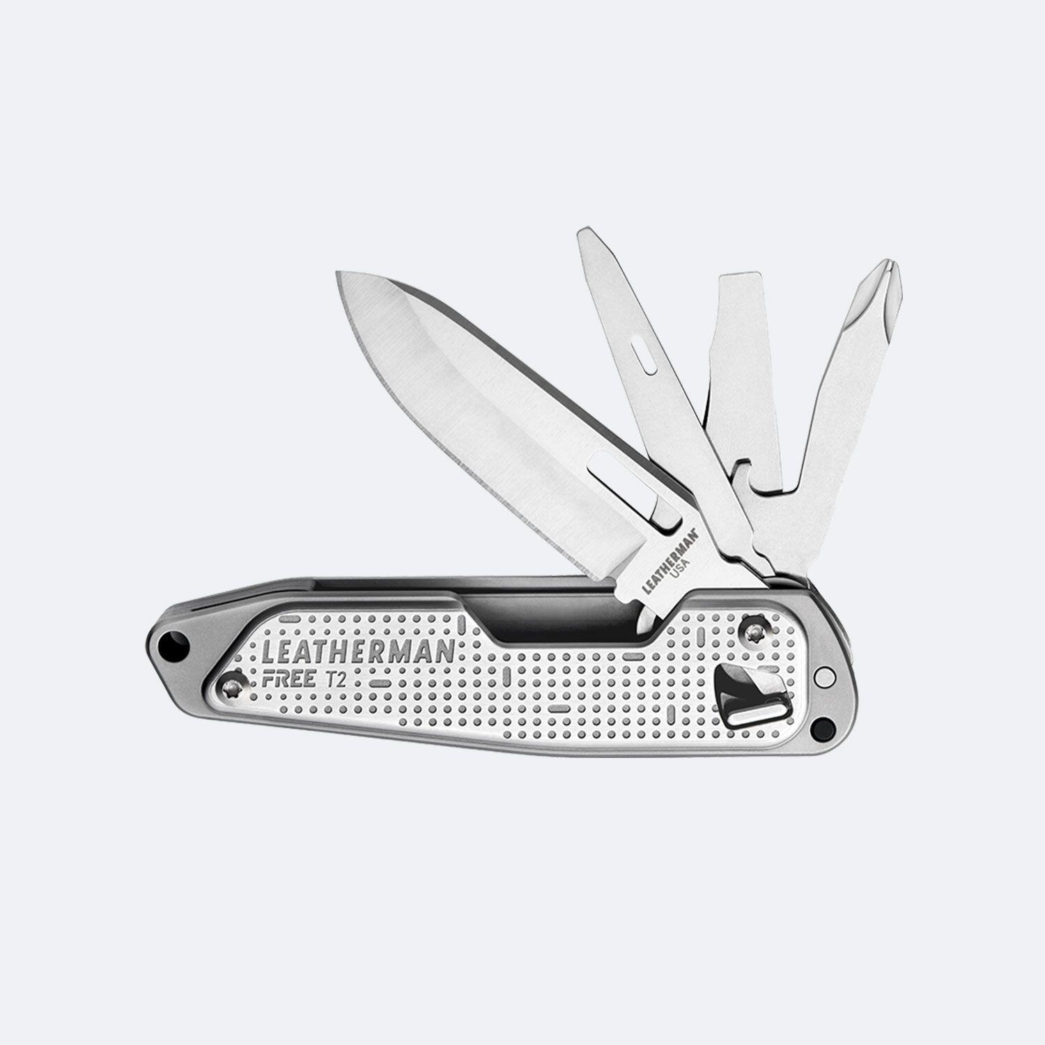 Couteau Multifonctions Randonnée Camping Voile 8 Outils en 1 FREE T2 LEATHERMAN 1/3