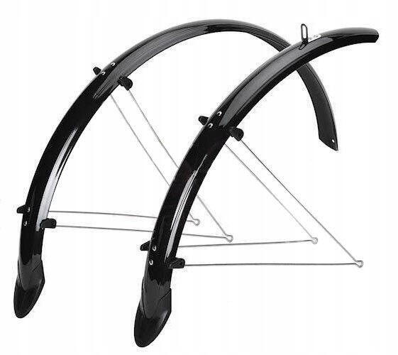Błotniki rowerowe Orion 28" 58 mm komplet z chlapaczami czarne 2/5