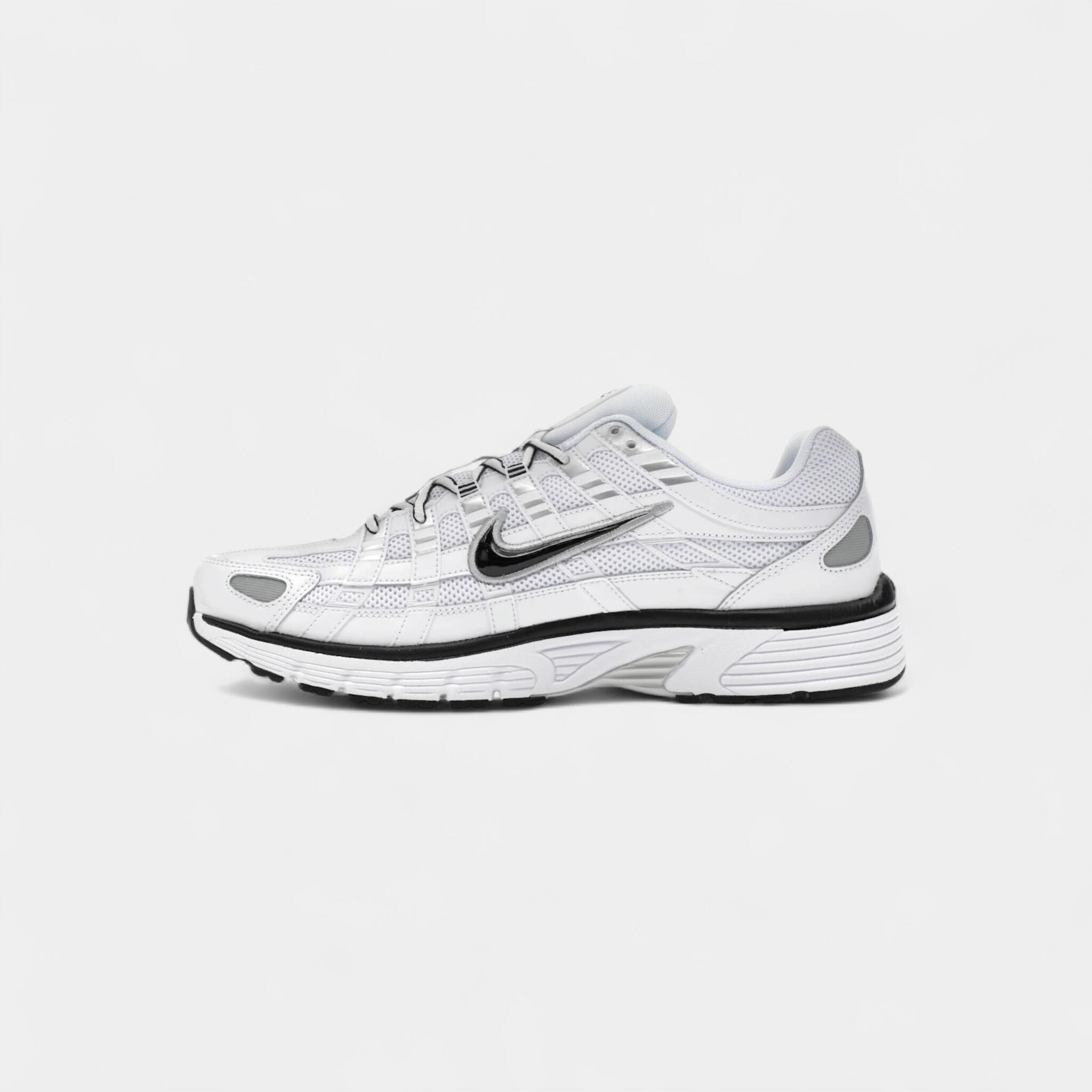 Nike P-6000 White Metallic Silver Black 4/4