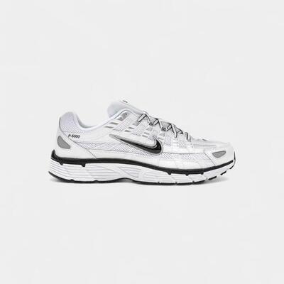 Nike p-6000 white metallic silver black