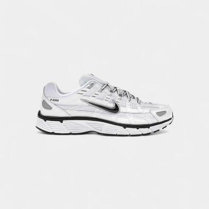 Nike P-6000 White Metallic Silver Black