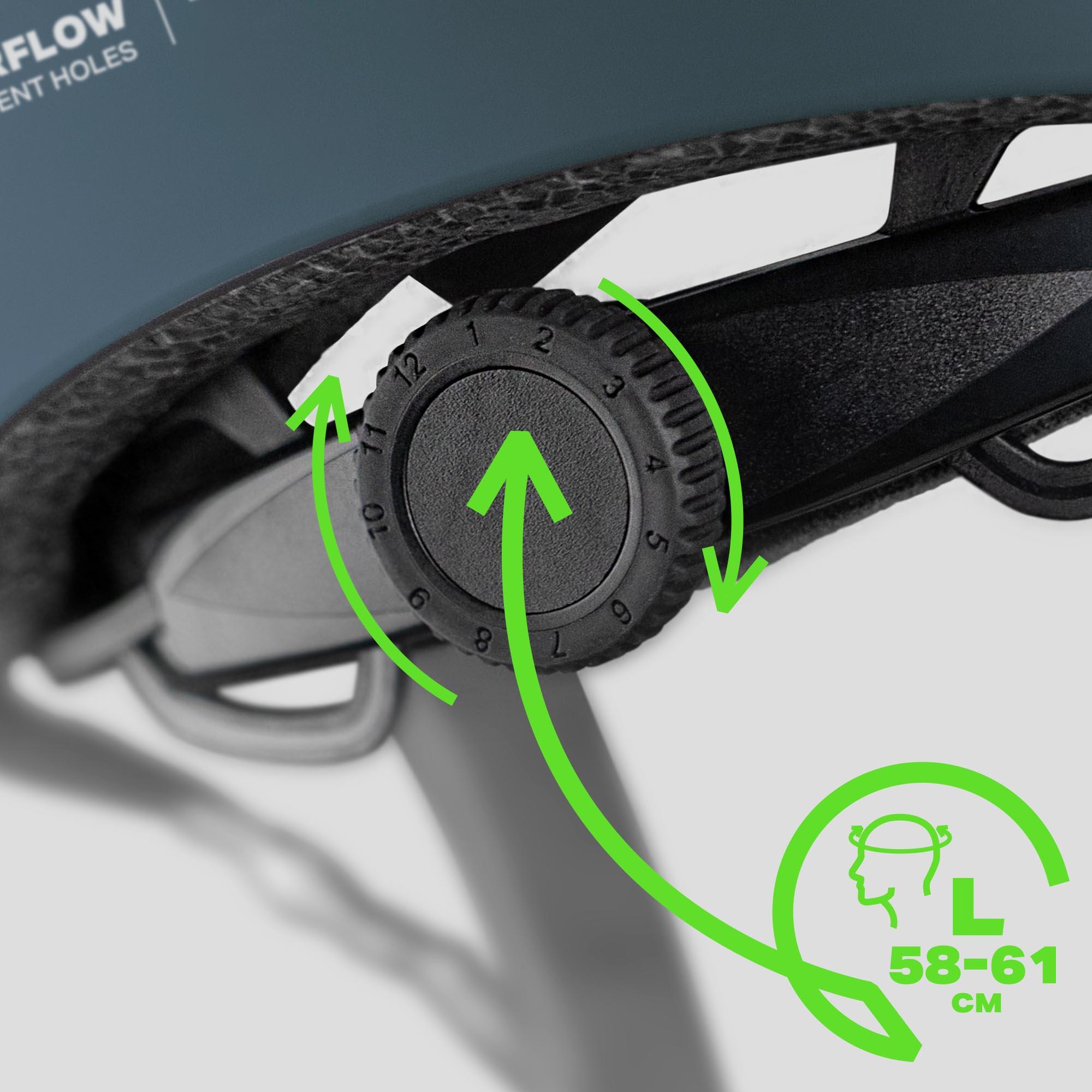 Kask rowerowy miejski Movino Element z systemem Dial-Fit -Rower Rolki Hulajnoga 6/7