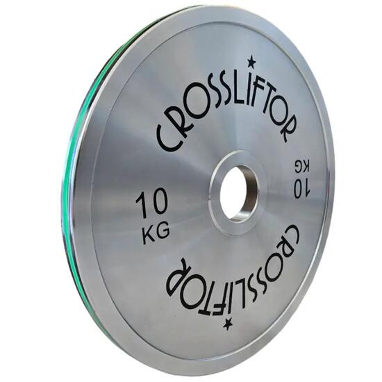 CrossLiftor Disco per Powerlifting Hard Chrome - 10 kg - Unità