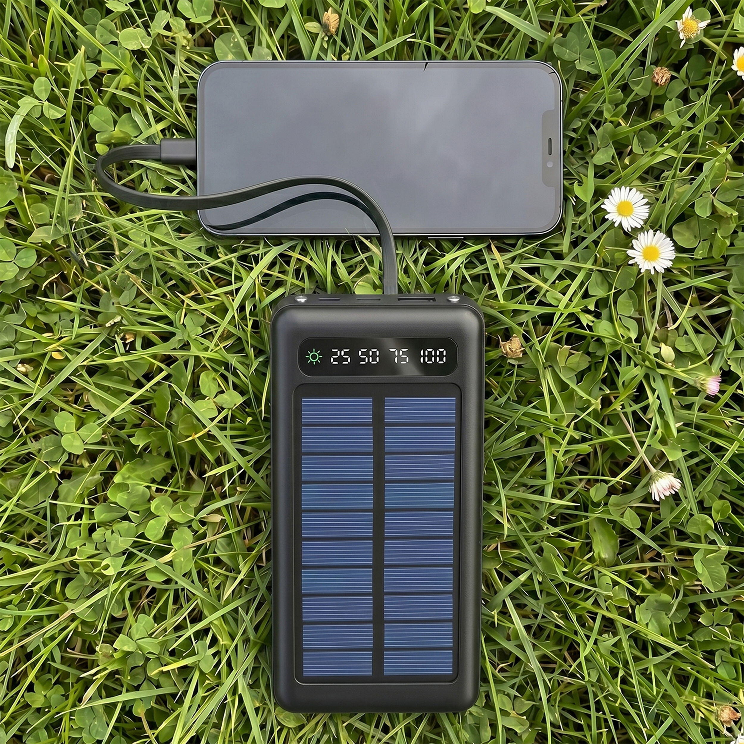 Setty Power Bank Solar Portátil SLR-120 20000 mAh Negra 5/5