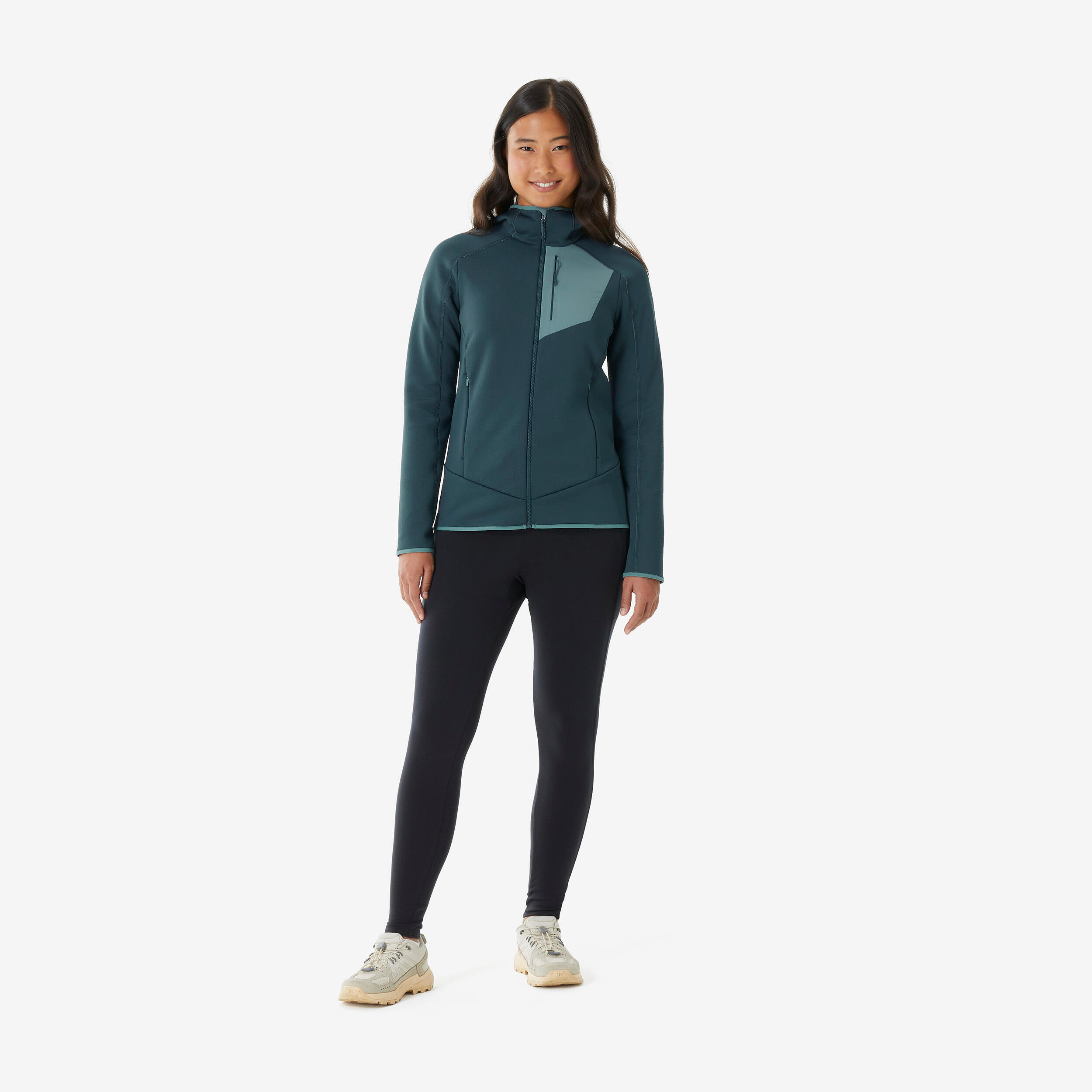Second Life - Polar turystyczny damski Quechua MH500 zamek - Stan Doskonały 2/7