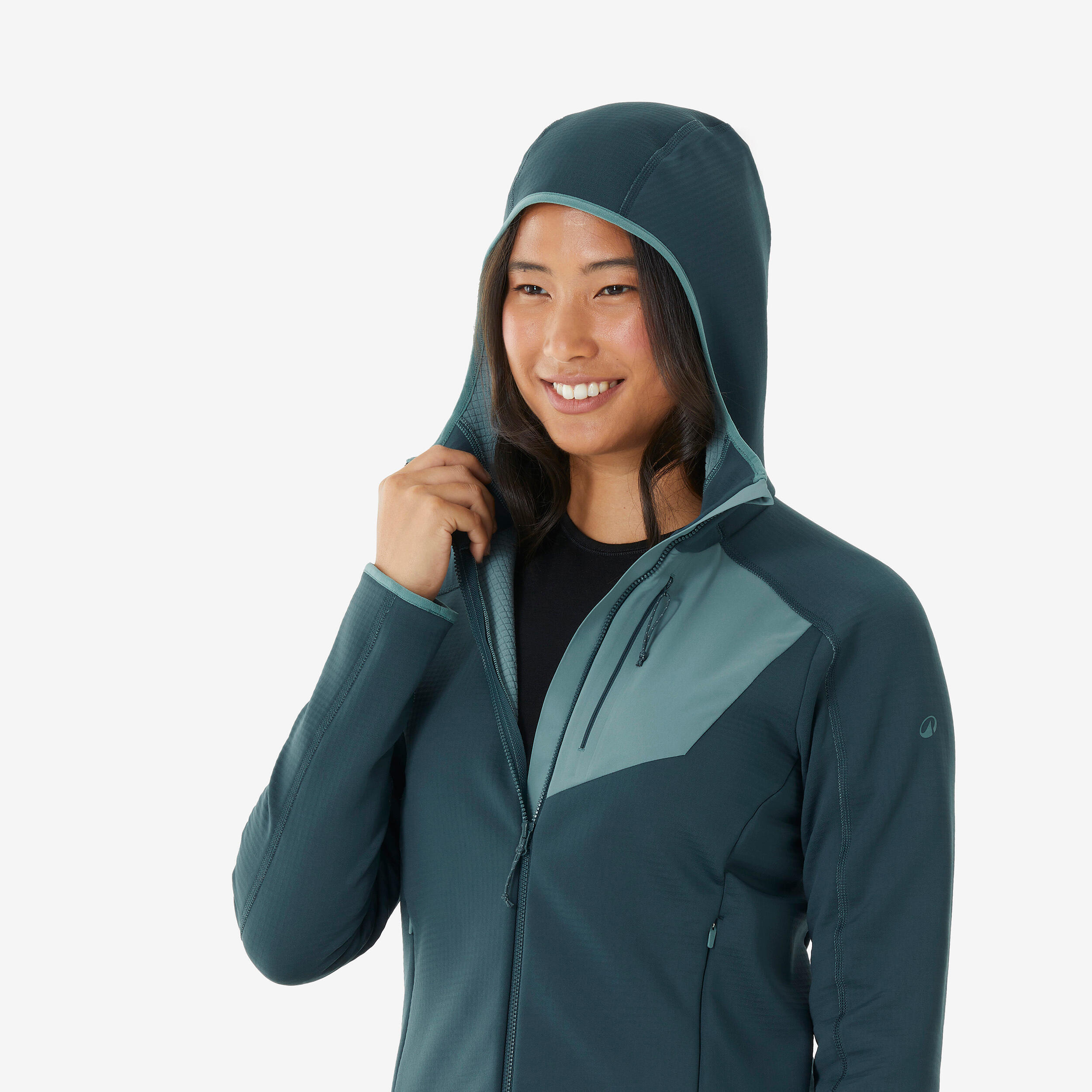 Second Life - Polar turystyczny damski Quechua MH500 zamek - Stan Doskonały 5/7