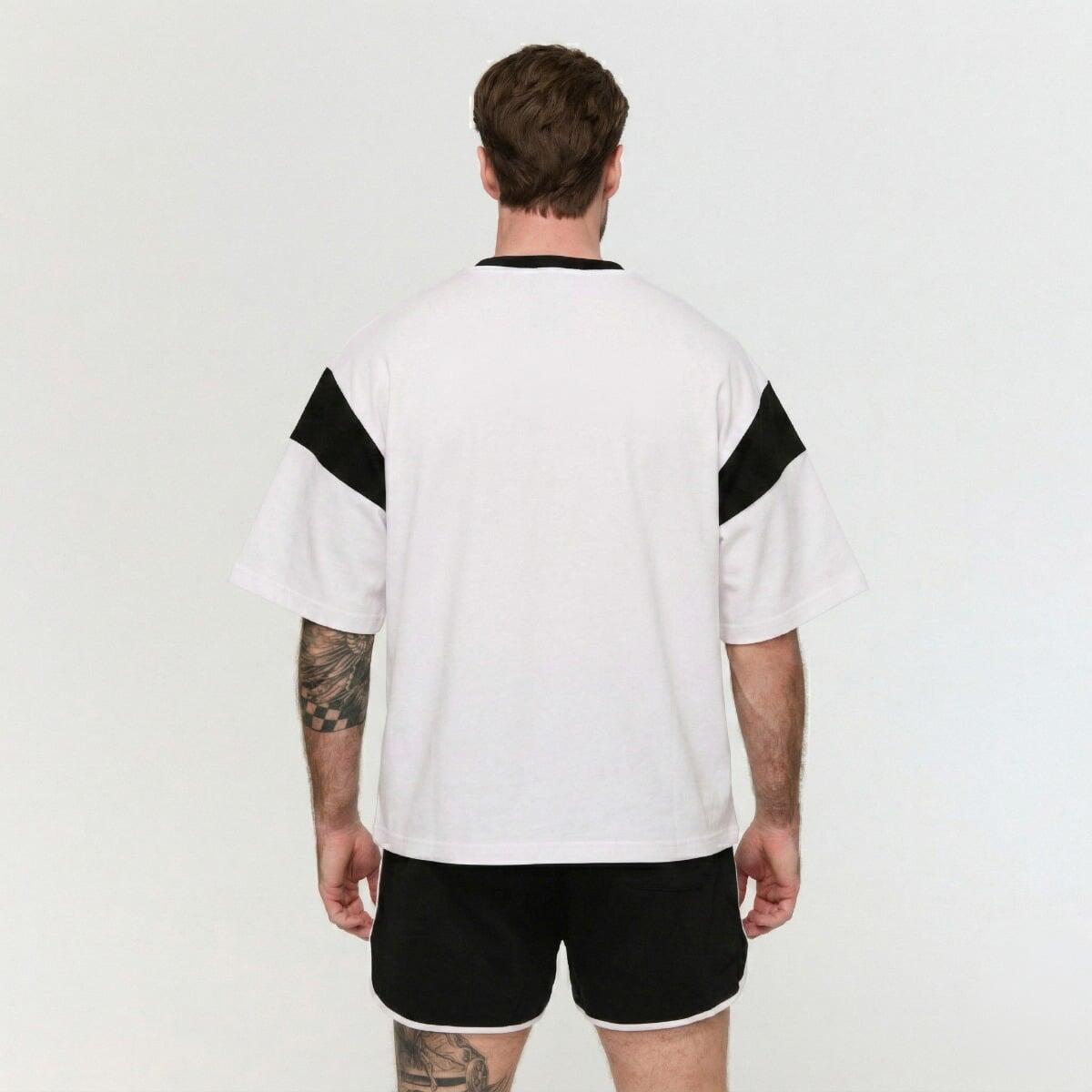 Koszulka męska fitness oversize Premium Heavyweight Varsity 3/7
