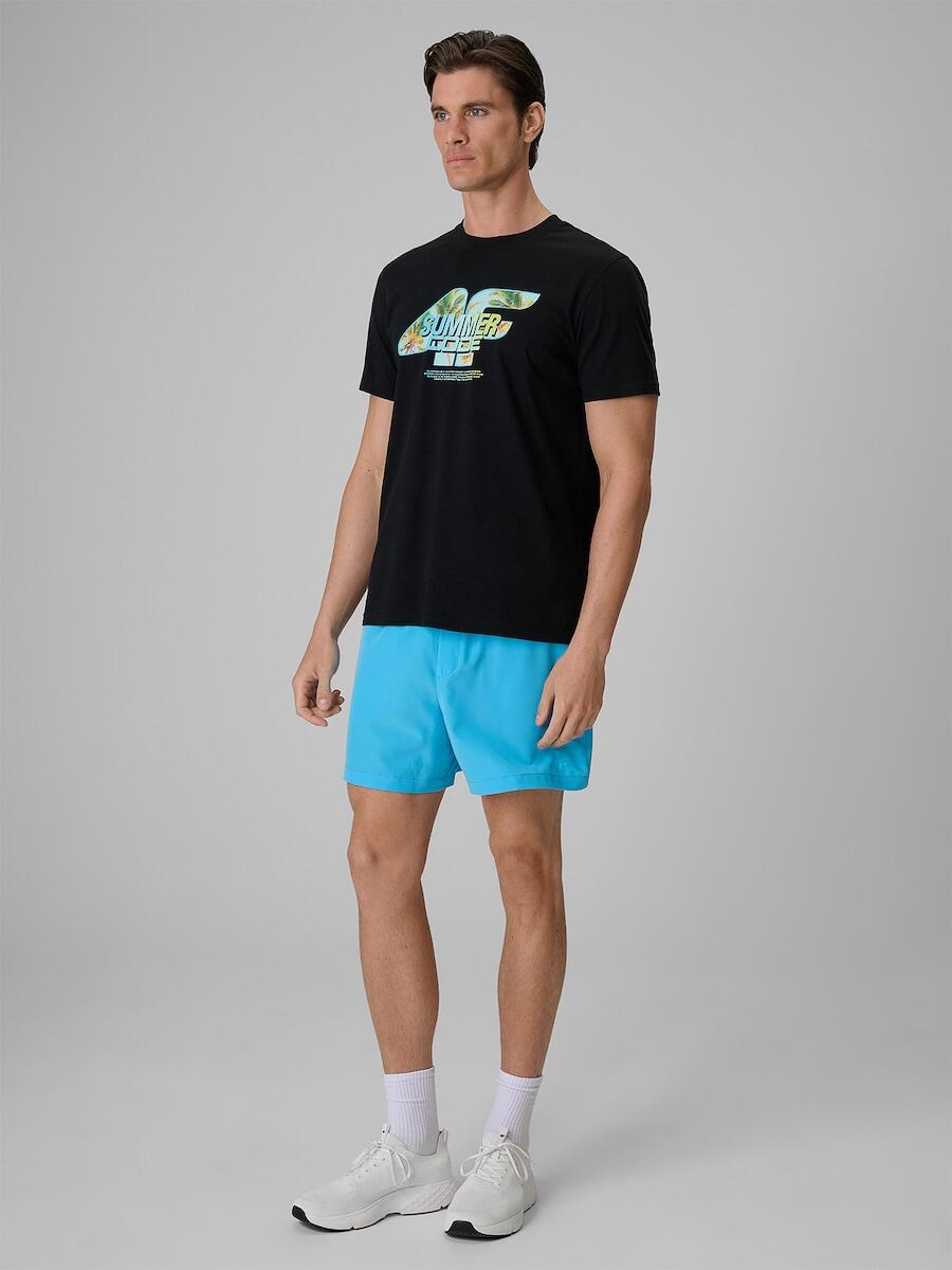T-shirt regular z nadrukiem męski 4F 4FRSS26TTSHM4305 3/7