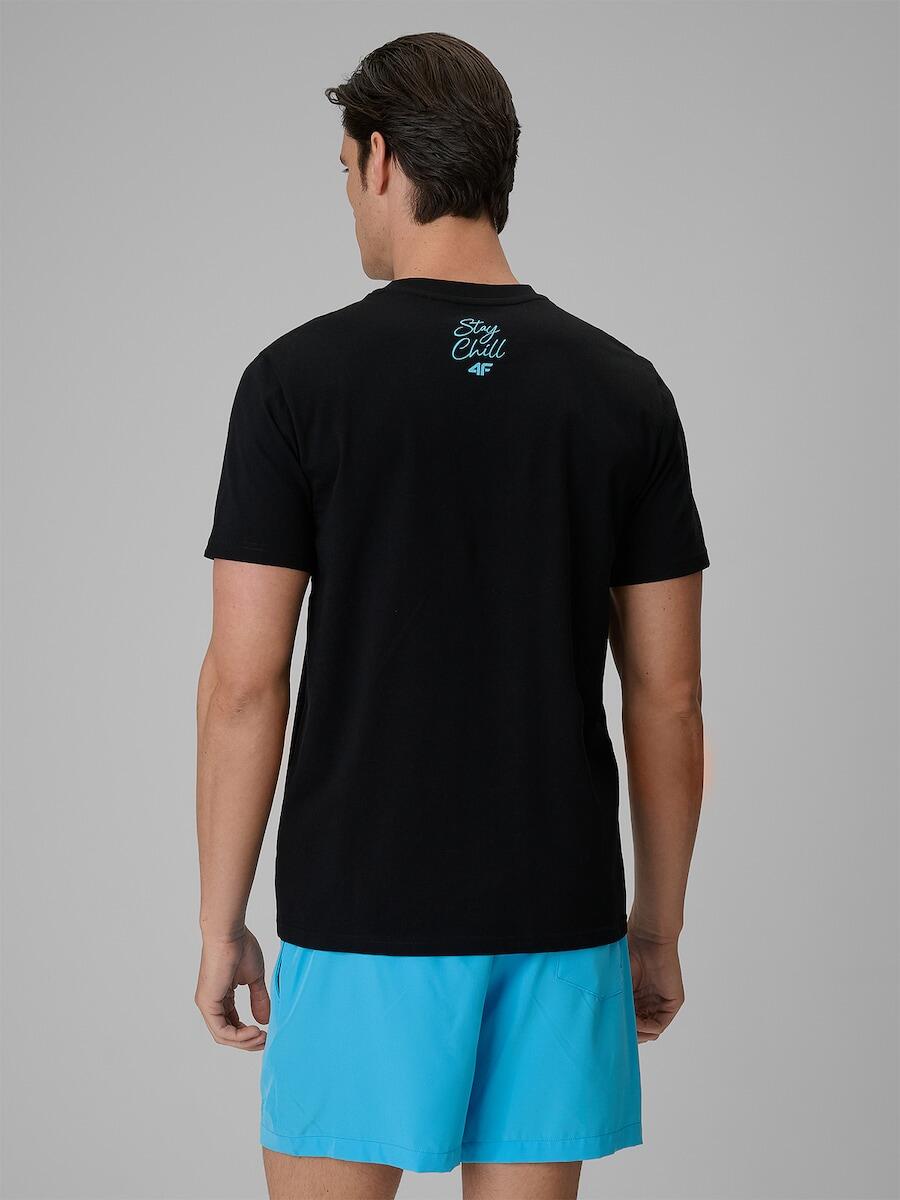 T-shirt regular z nadrukiem męski 4F 4FRSS26TTSHM4305 2/7