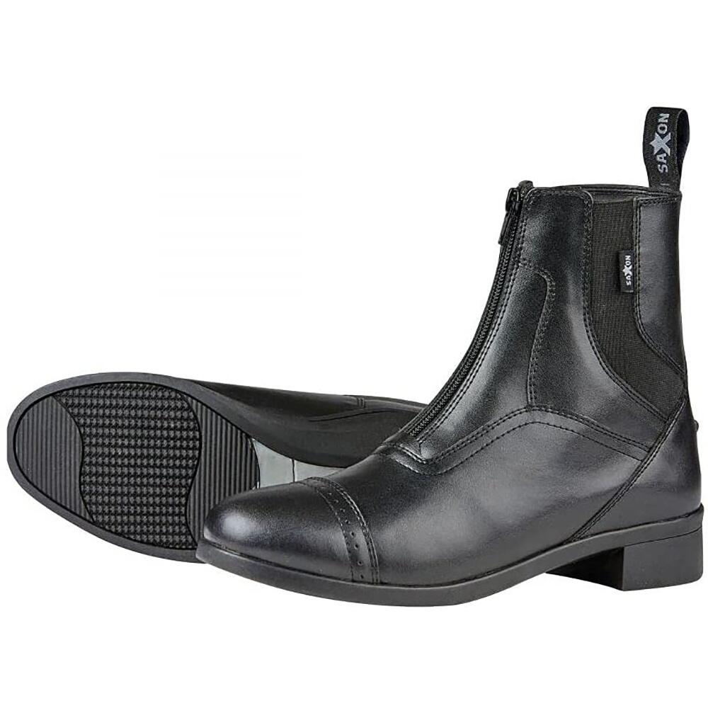 Childrens/Kids Syntovia Zip Paddock Boots (Black) 3/4