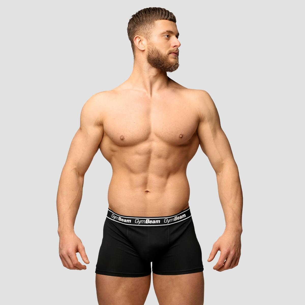 Bokserki męskie bawełniane czarne 3Pack 3/5