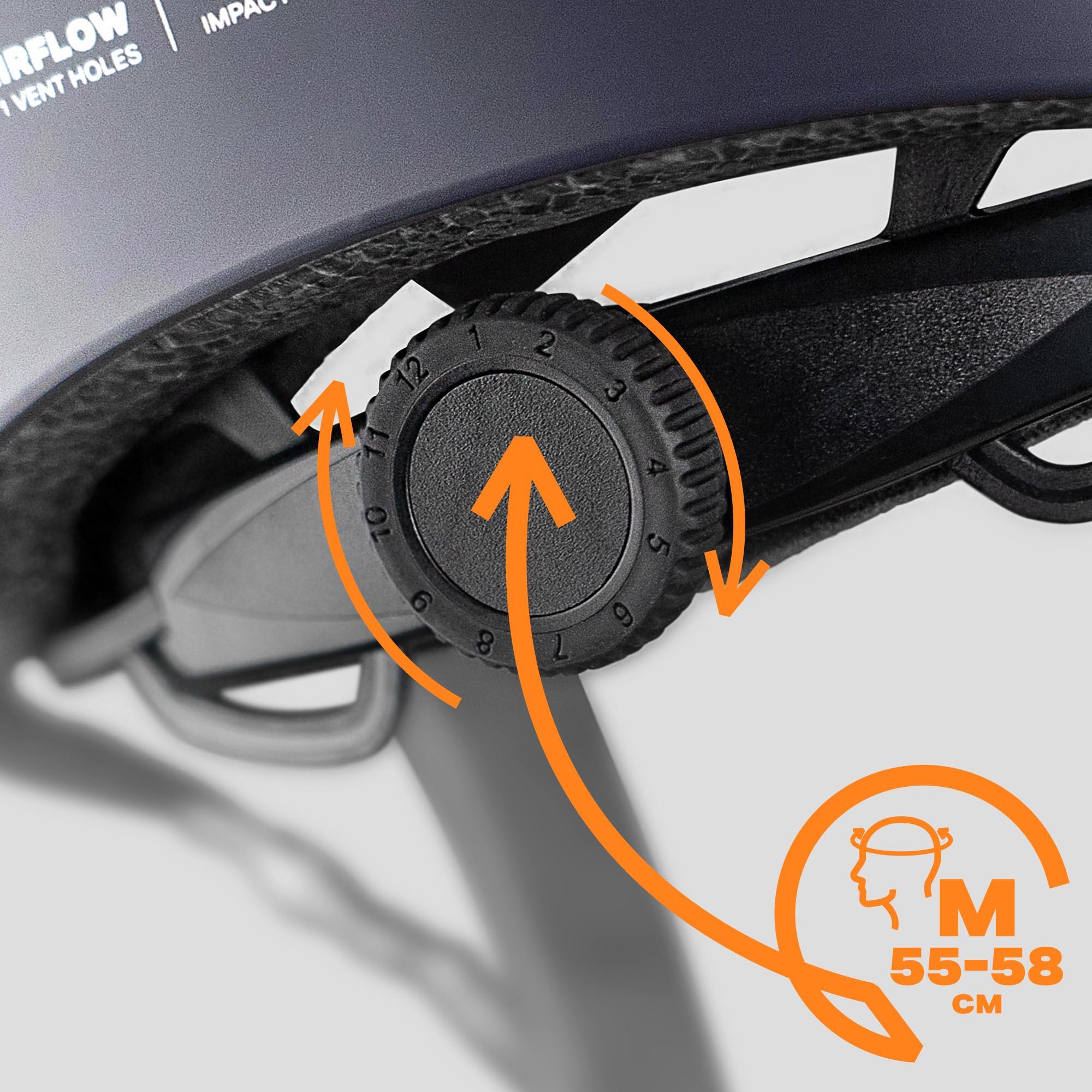 Kask rowerowy miejski Movino Element z systemem Dial-Fit -Rower Rolki Hulajnoga 6/7