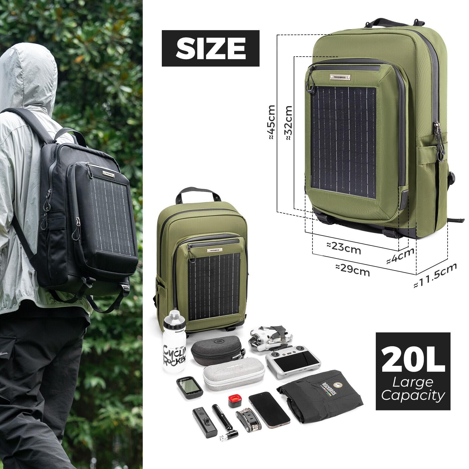 ROCKBROS Solar Rucksack Camping Tragbare 2/7