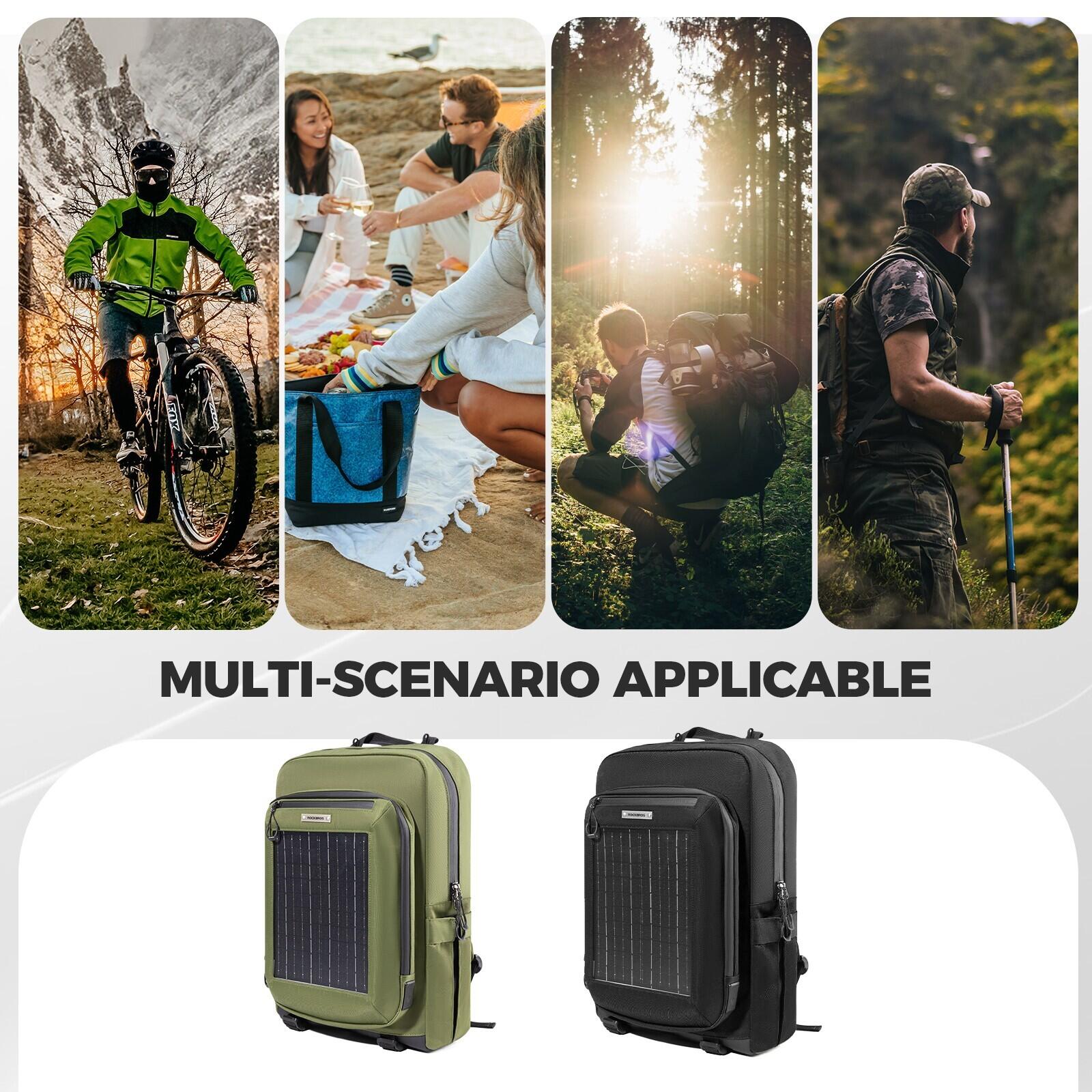 ROCKBROS Solar Rucksack Camping Tragbare 7/7