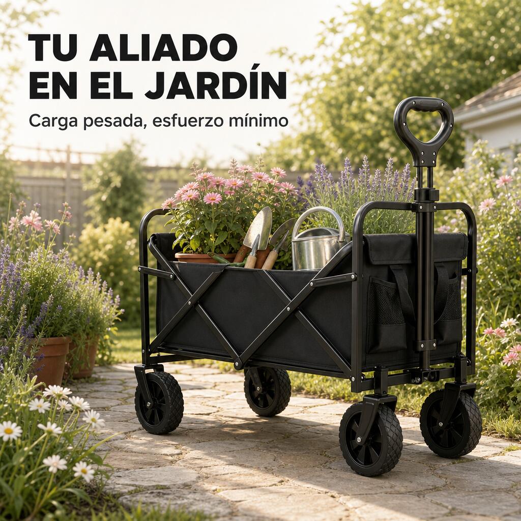 Chariot pliable tout-terrain capacité 75 kg 3/7