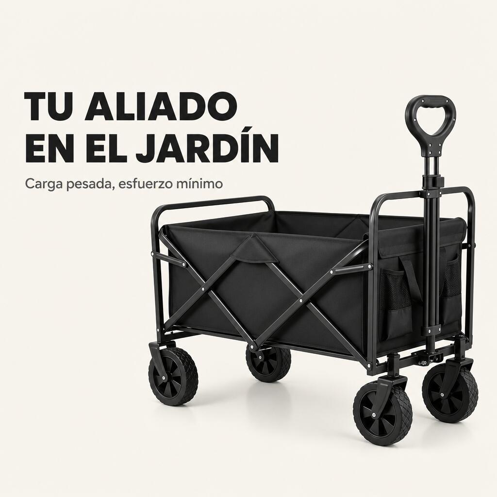 Chariot pliable tout-terrain capacité 75 kg 2/7
