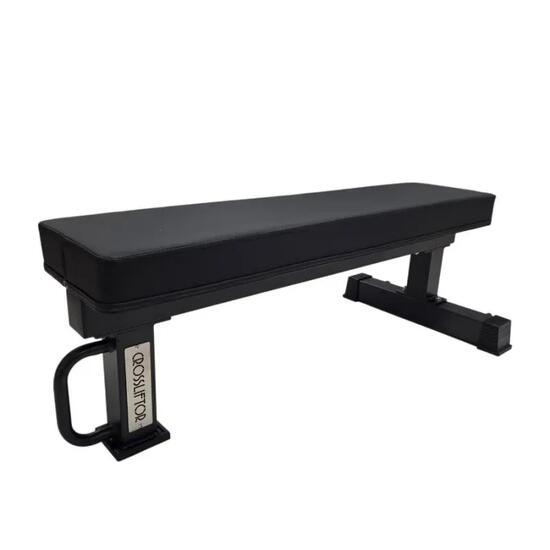 CrossLiftor Banc Plat Strong - 380 kg, acier robuste, roulettes