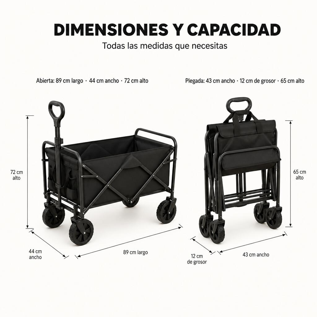 Chariot pliable tout-terrain capacité 75 kg 7/7