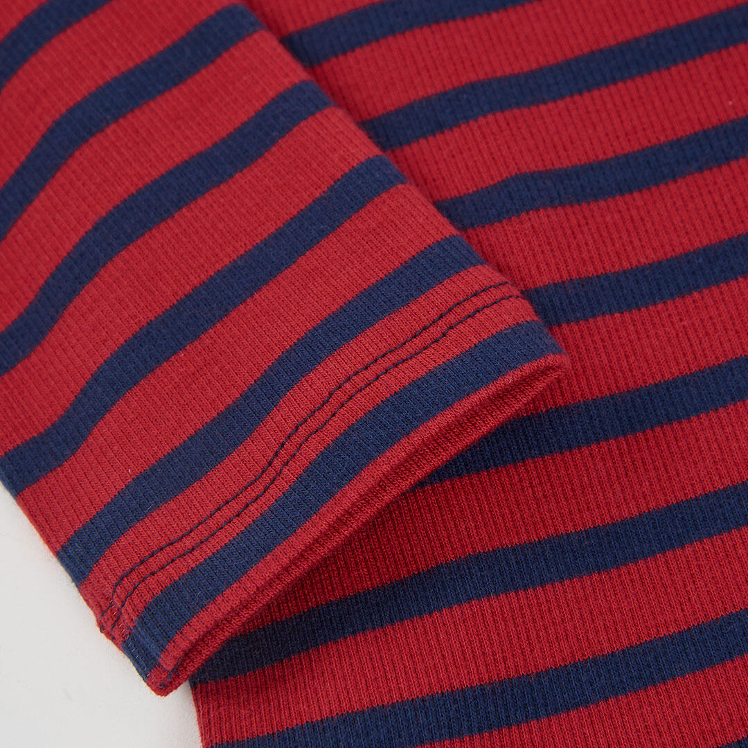 Camiseta punto niña roja rayas marineras 4/4