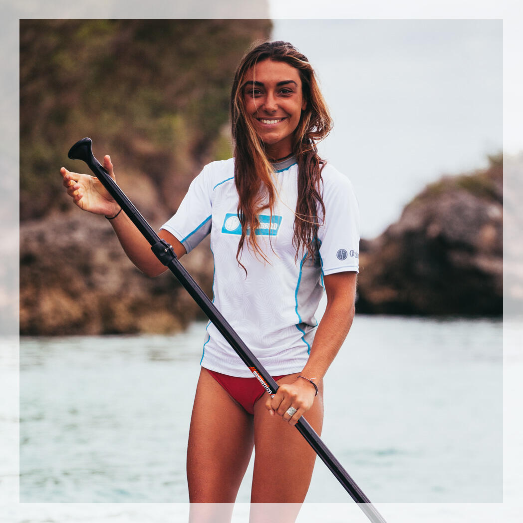 Kurzarm Rashguard für Damen mit weiter Passform - Dolphin SS 2/4