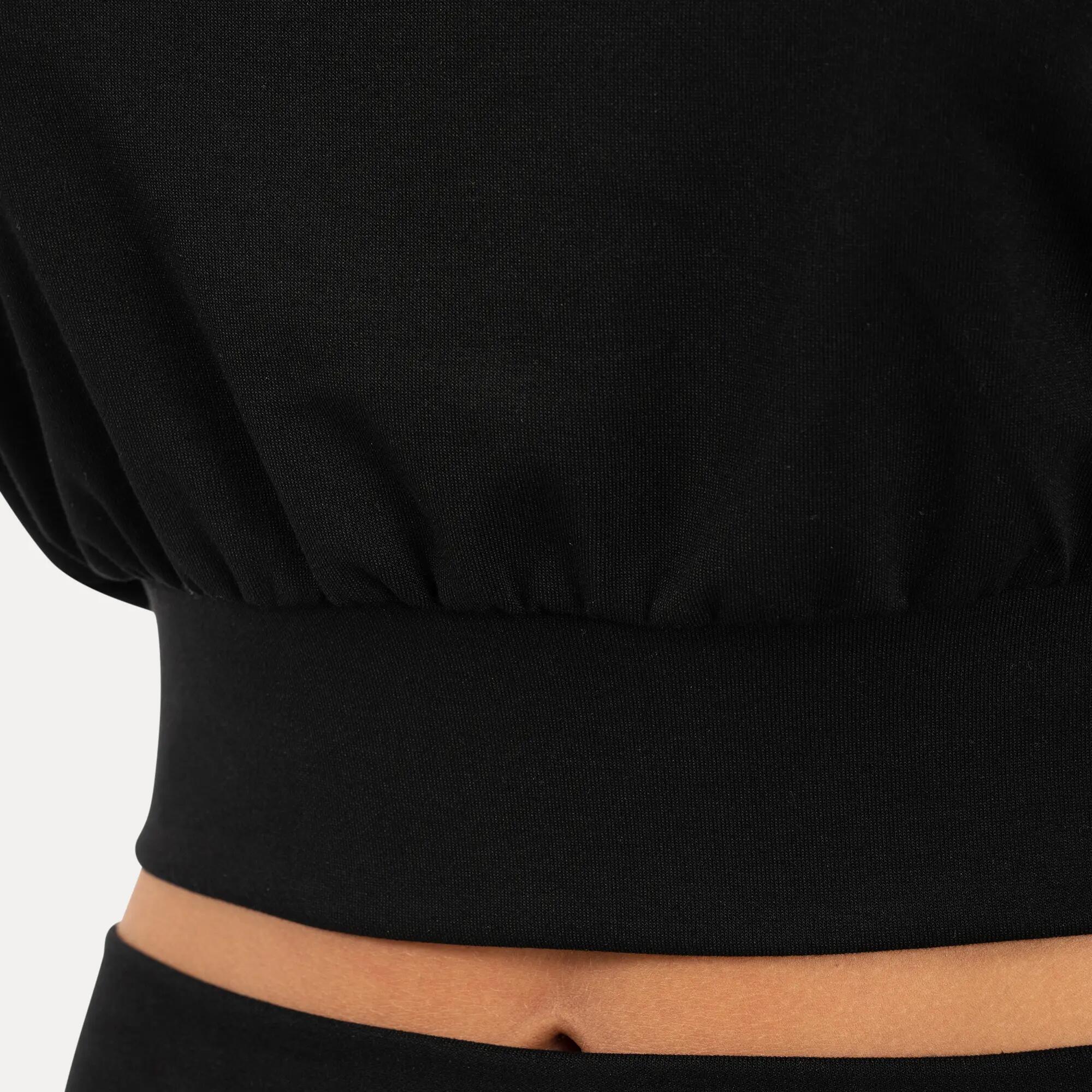 Damen Crop Top Jorina Schwarz 6/6