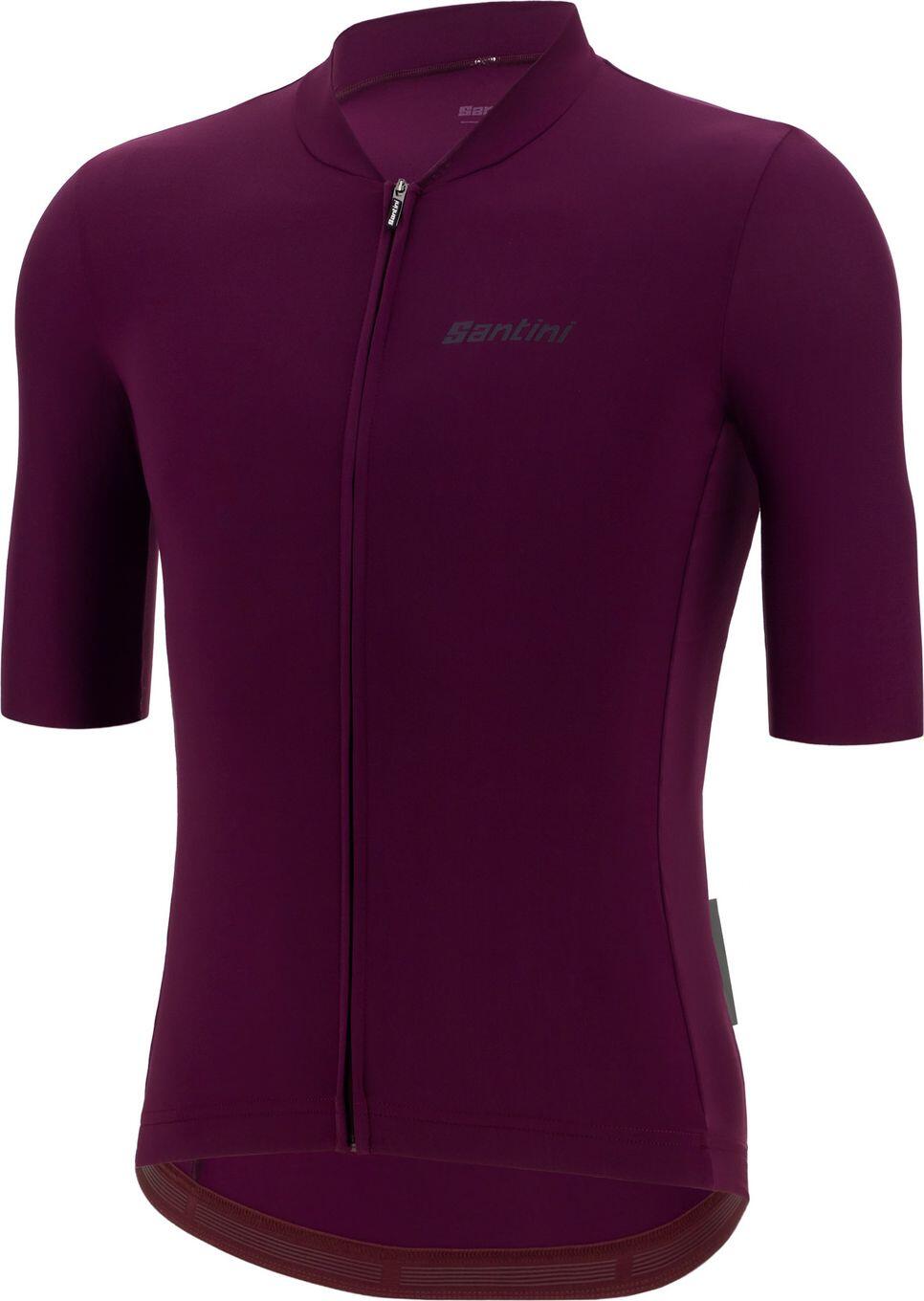 Maillot Manches Courtes Santini Sensation Bordeaux Unisexe 3/3
