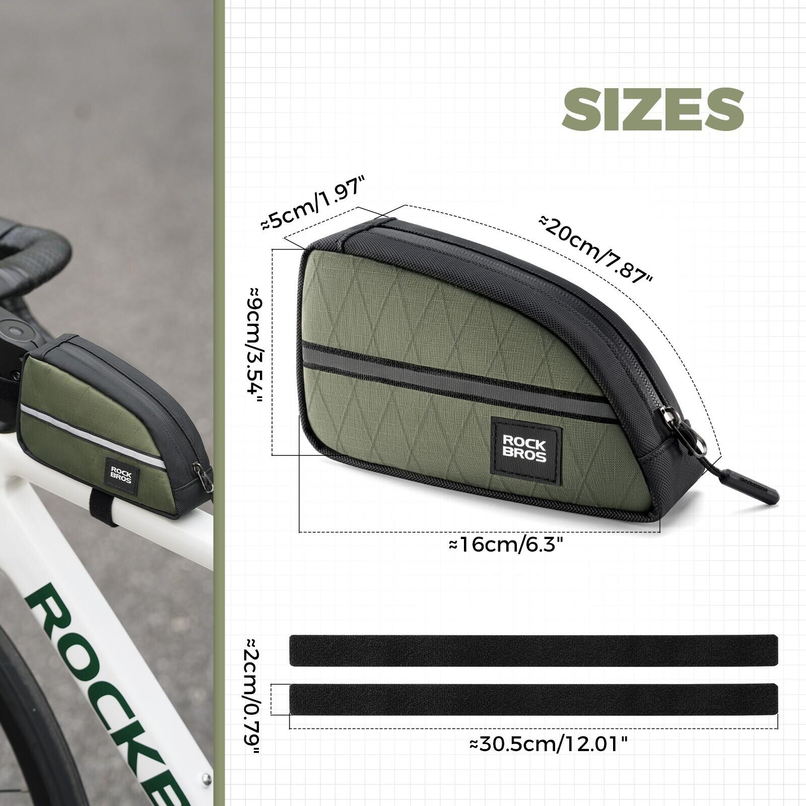 ROCKBROS Fahrrad Rahmentasche Verlängerte Dreieckstasche 2/5