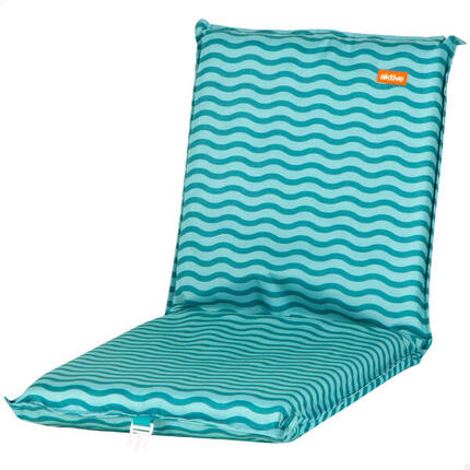 Aktive Siège de plage pliant 40x48x56 cm vagues turquoise