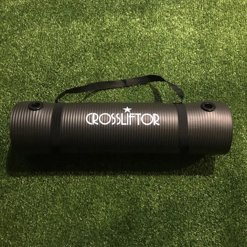 Esterilla de fitness 183 x 61 cm - 10 mm, antideslizante, con asa y anillas 3/5