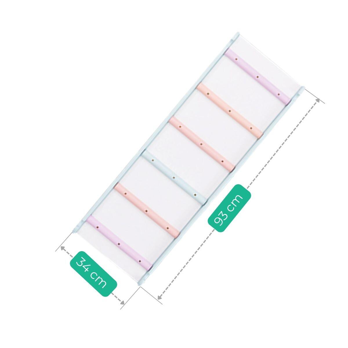zjeżdżalnia dwustronna Woodiko - biały-pastel 4/4