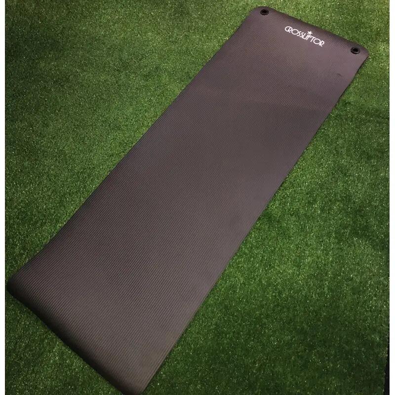 Esterilla de fitness 183 x 61 cm - 10 mm, antideslizante, con asa y anillas 2/5