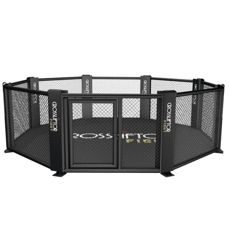 Celosía MMA octogonal de 5x5 m con tatamis de 32 mm y lona de cobertura 5/5