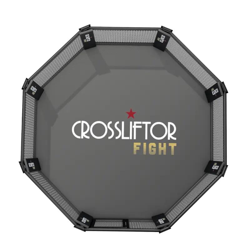 Celosía MMA octogonal de 5x5 m con tatamis de 32 mm y lona de cobertura 4/5