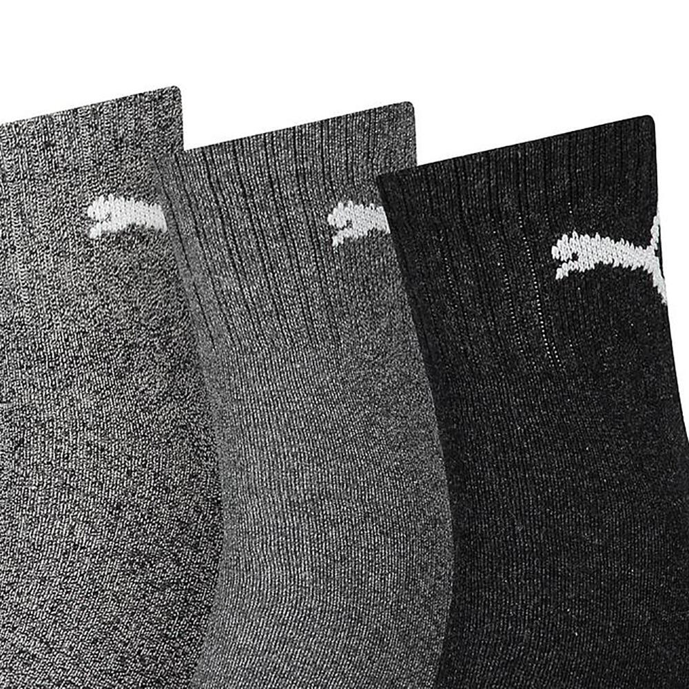 Unisex Adult Crew Socks (Pack of 3) (Grey) 2/3