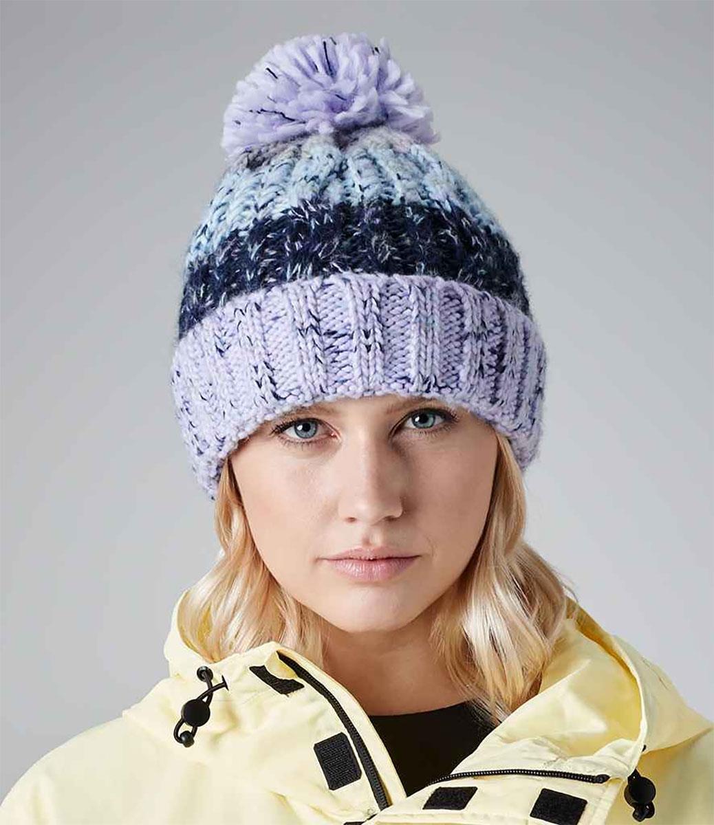 Gorro Beechfield Corkscrew com Pompom - Lavender 3/3