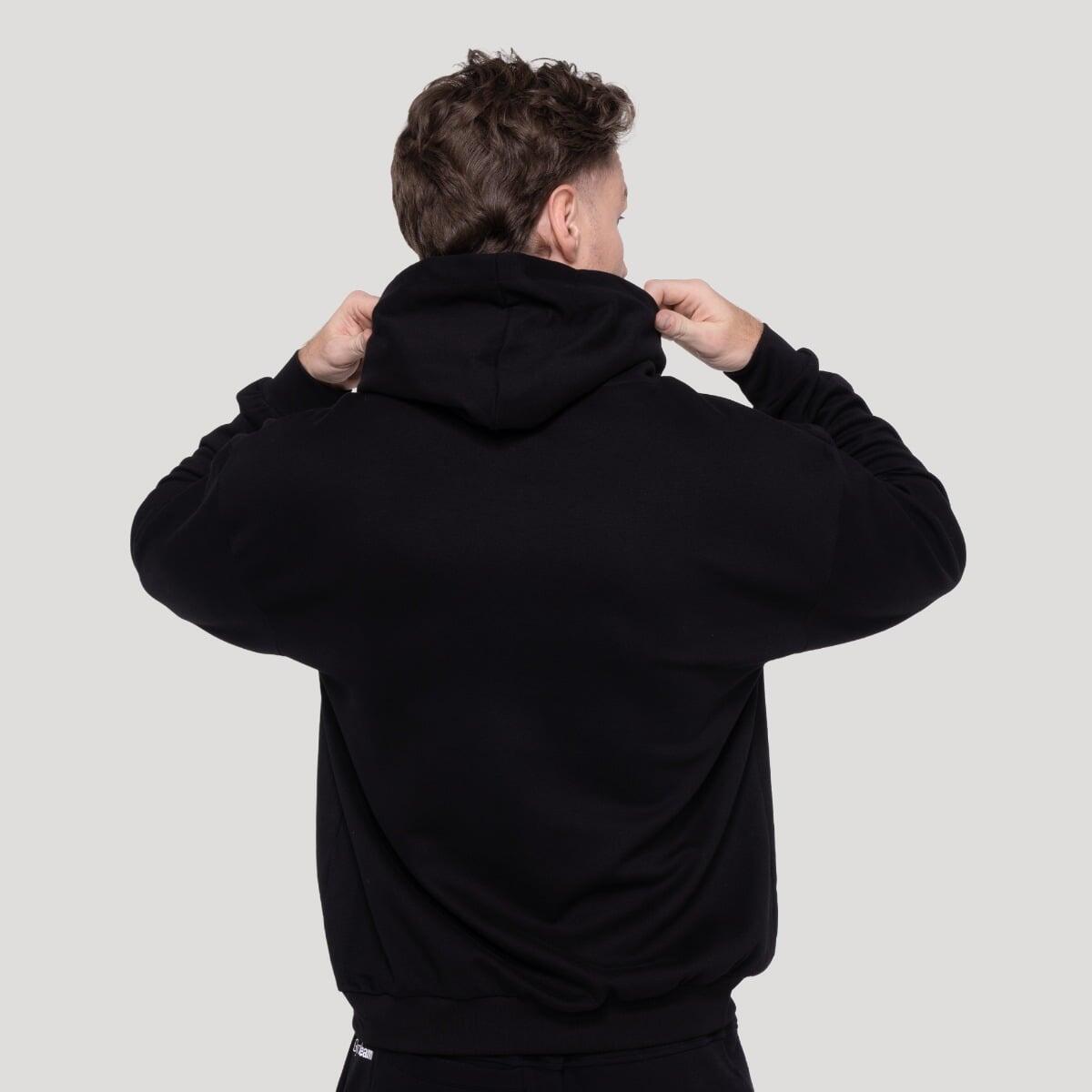 Felpa uomo con cappuccio nera Thorn 4/7