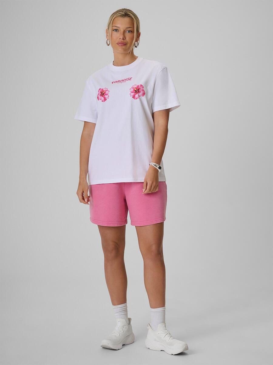 T-shirt loose z nadrukiem damski 4F 4FRSS26TTSHF3882 3/6